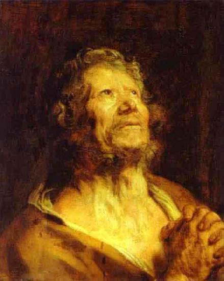 Anthony Van Dyck An Apostle with Folded Hands Sweden oil painting art